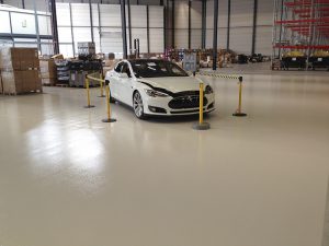 Epoxy coating floor